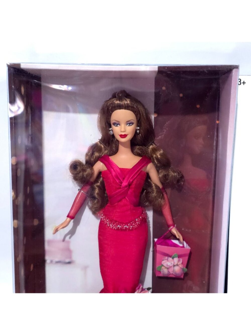 2004 NEW/NRFB Barbie Birthday Wishes Doll Silver Label - Red Dress (C6229) - Picture 4 of 11